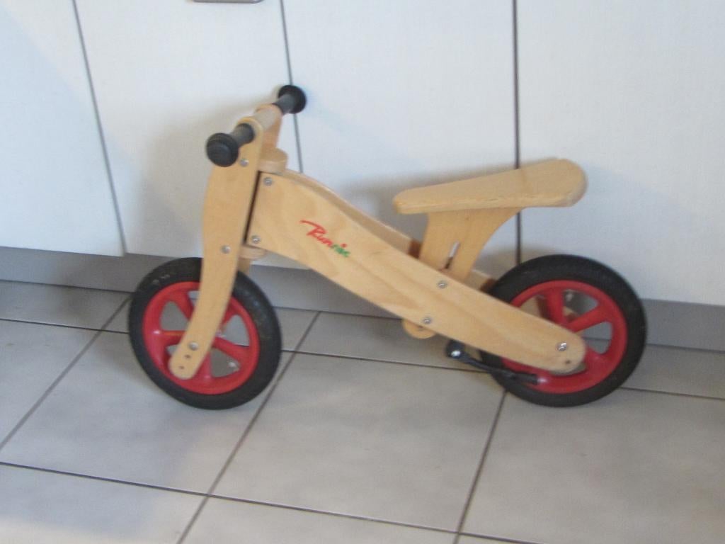 Superdegelijke massief houten loopfiets NIC, Runnic, Ophalen, Gebruikt, Loopfiets