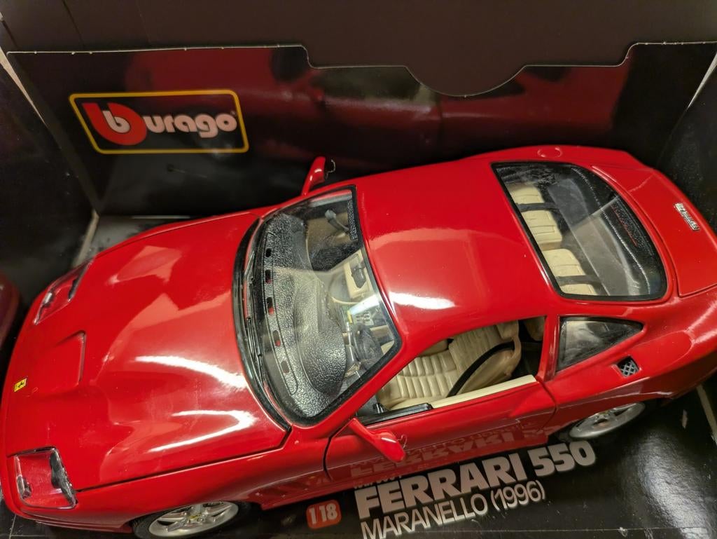 Ferrari 550 Maranello-(1996), Ophalen of Verzenden, Nieuw, Auto, Bburago