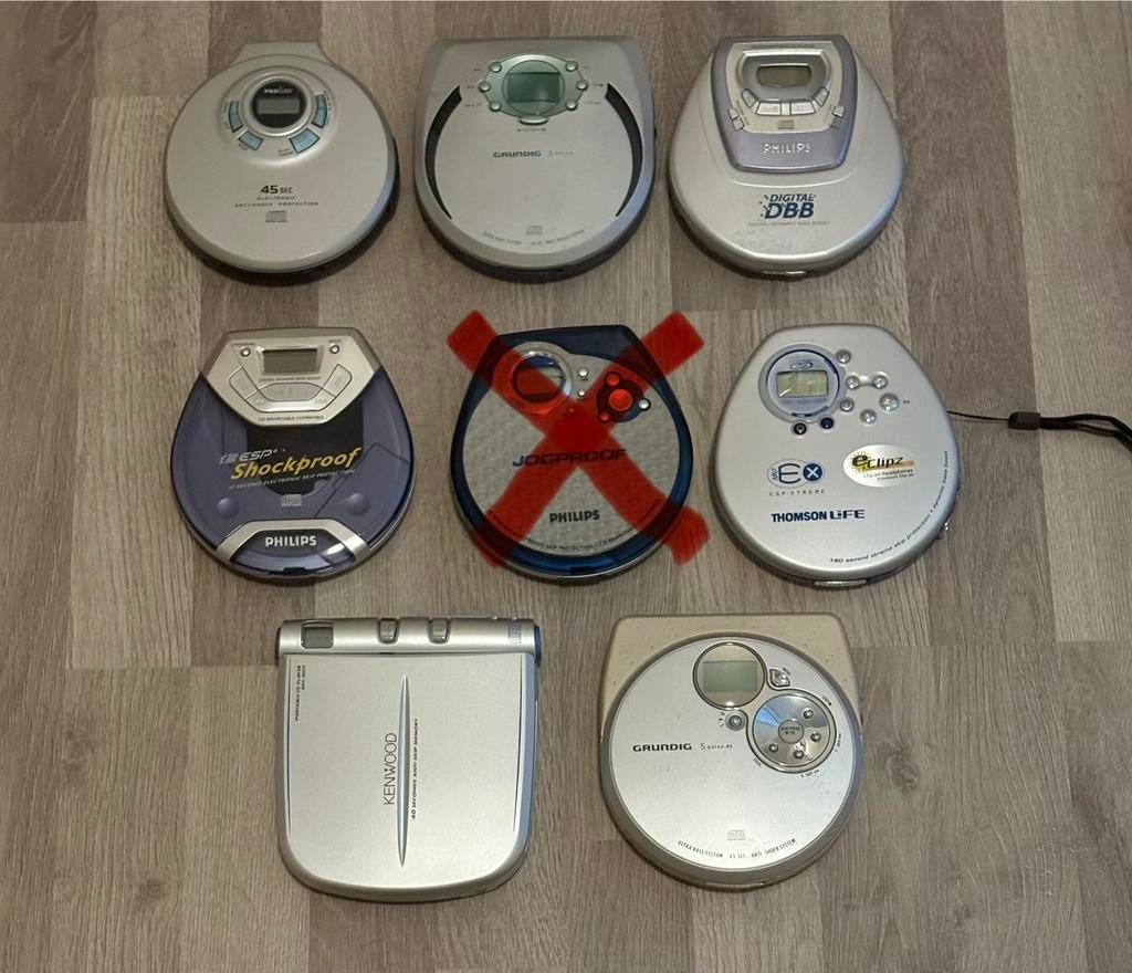 7x Discman / Portable CD Spelers – Werkend!, Ophalen of Verzenden, Discman