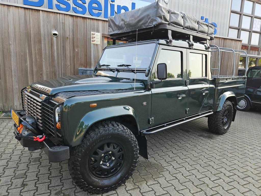 Land Rover Defender 130 2.4 TD Crew Cab, Auto's, Land Rover, 13 km/l, Euro 5, Stof, Gebruikt