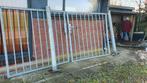 Robuuste ijzeren hekwerkpoorten met palen, Met poort, Gebruikt, IJzer, Spijlenhekwerk