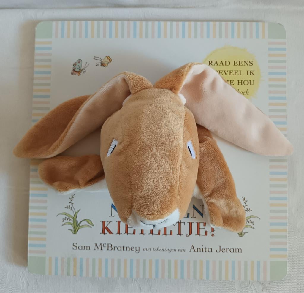 Raad eens Hoeveel ik van je Hou.....Nog één kieteltje, Boeken, Kinderboeken | Baby's en Peuters, Zo goed als nieuw, Uitklap-, Voel- of Ontdekboek