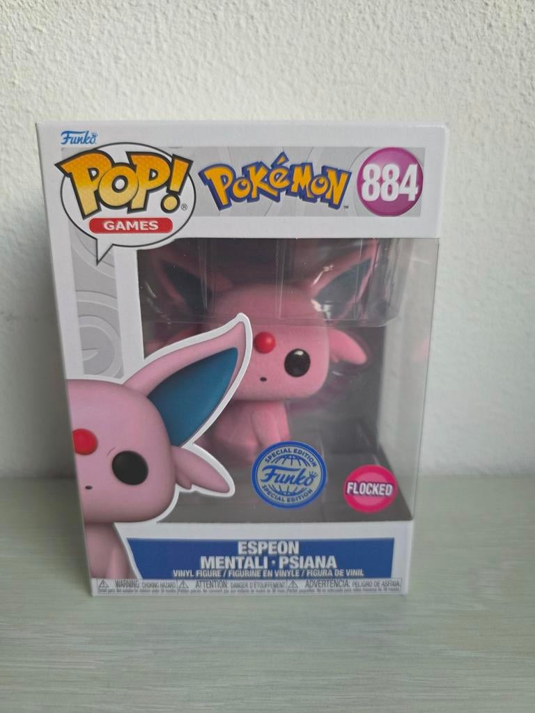 Espeon - Flocked Funko Exclusive - Pokemon - 884, Verzamelen, 21 Holborn Viaduct, London, EC1A 2DY, SupportEMEA@Funko.com, Funko