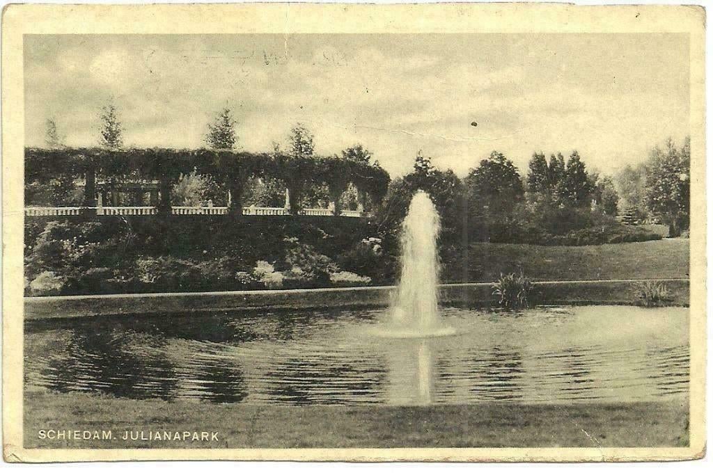 AK Schiedam - Julianapark, Verzenden, 1940 tot 1960, Gelopen, Zuid-Holland