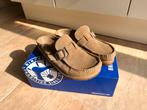 Nieuw: Birkenstock buckley grey taupe suede normal maat 38, Bruin, Zo goed als nieuw, Sandalen of Muiltjes, Ophalen of Verzenden