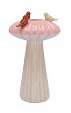 NIEUW !! Superleuke unieke vaas met vogeltjes, Huis en Inrichting, Woonaccessoires | Vazen, Overige kleuren, Aardewerk of Porselein