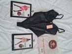 Sexy string body pu leer nieuw, Kleding | Dames, Ondergoed en Lingerie, Verzenden, Zwart, Body of Korset