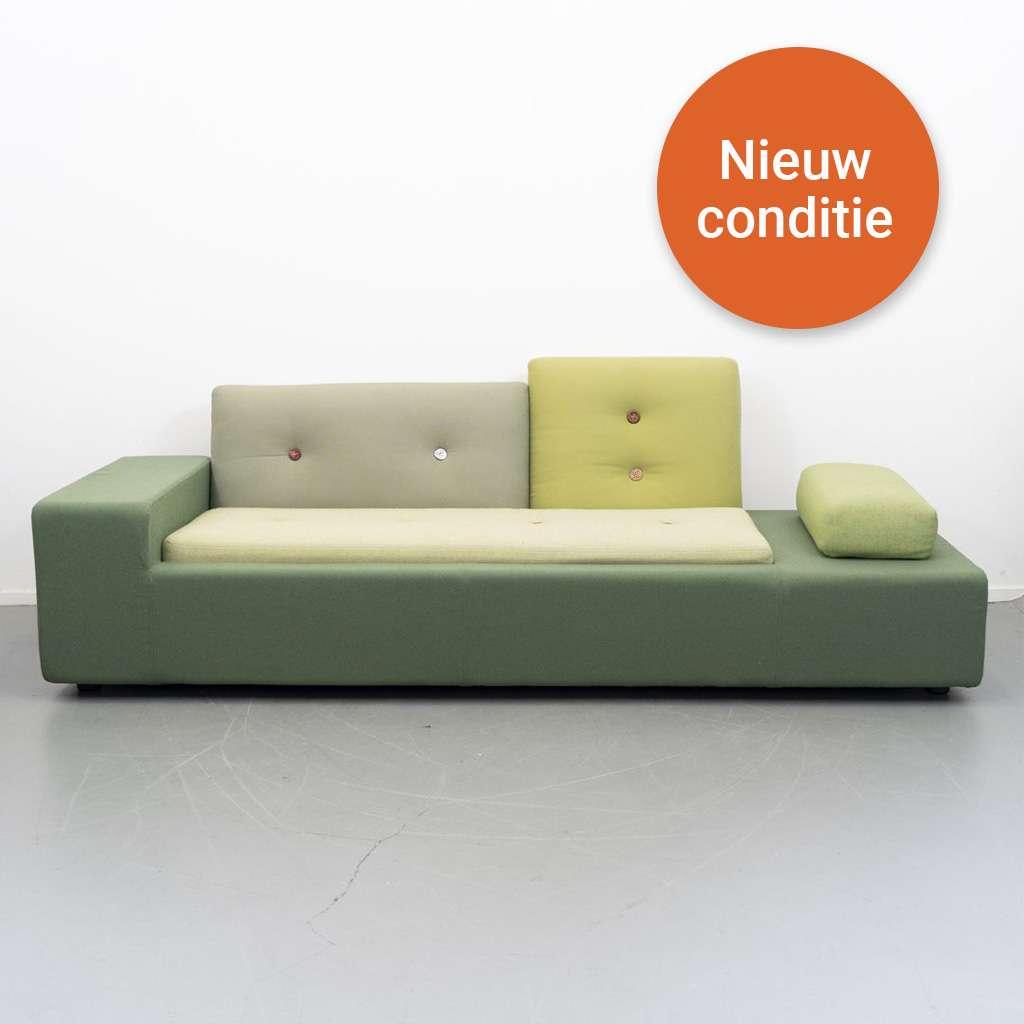 1x Vitra Polder Sofa XS Groen Stof, Huis en Inrichting, Banken | Bankstellen, Niet ingevuld, Minder dan 75 cm, Niet ingevuld, Stof