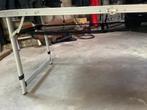 Verstelbare campingtafel 150x80cm, Ophalen, Gebruikt, Campingtafel