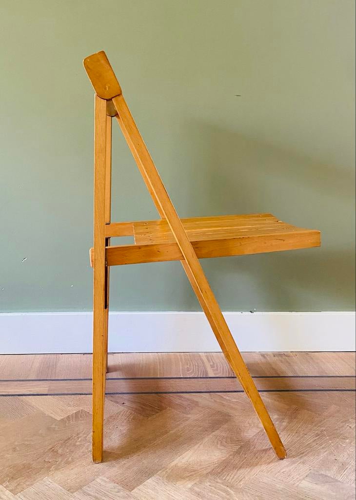 60s design Klapstoel Aldo Jacober voor Alberto Bazzani, Ophalen, Gebruikt, Alberto Bazzani, Eén