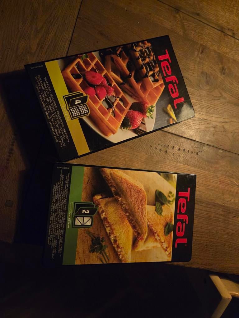 Tefal verwisselbare platen wafel- en tosti-ijzer, Ophalen of Verzenden, Uitneembare platen, Nieuw