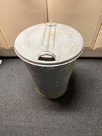 Oude zinken vuilnis emmer, Huis en Inrichting, Woonaccessoires | Prullenbakken, Ophalen, Gebruikt, Metaal, Minder dan 50 cm