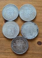 5 Zilveren Rijksdaalder .Verschillende jaartallen., Koningin Juliana, Setje, Zilver, Ophalen of Verzenden