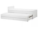 IKEA SLÄKT met uitschuifbed en bergruimte 90x200, Huis en Inrichting, Slaapkamer | Bedden, Ophalen, Gebruikt, 90 cm, Eenpersoons