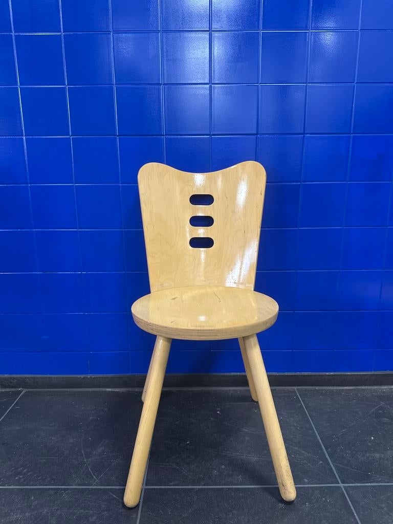 Houten vintage IKEA stoelen, Gebruikt, Overige kleuren, Ophalen of Verzenden, Eén