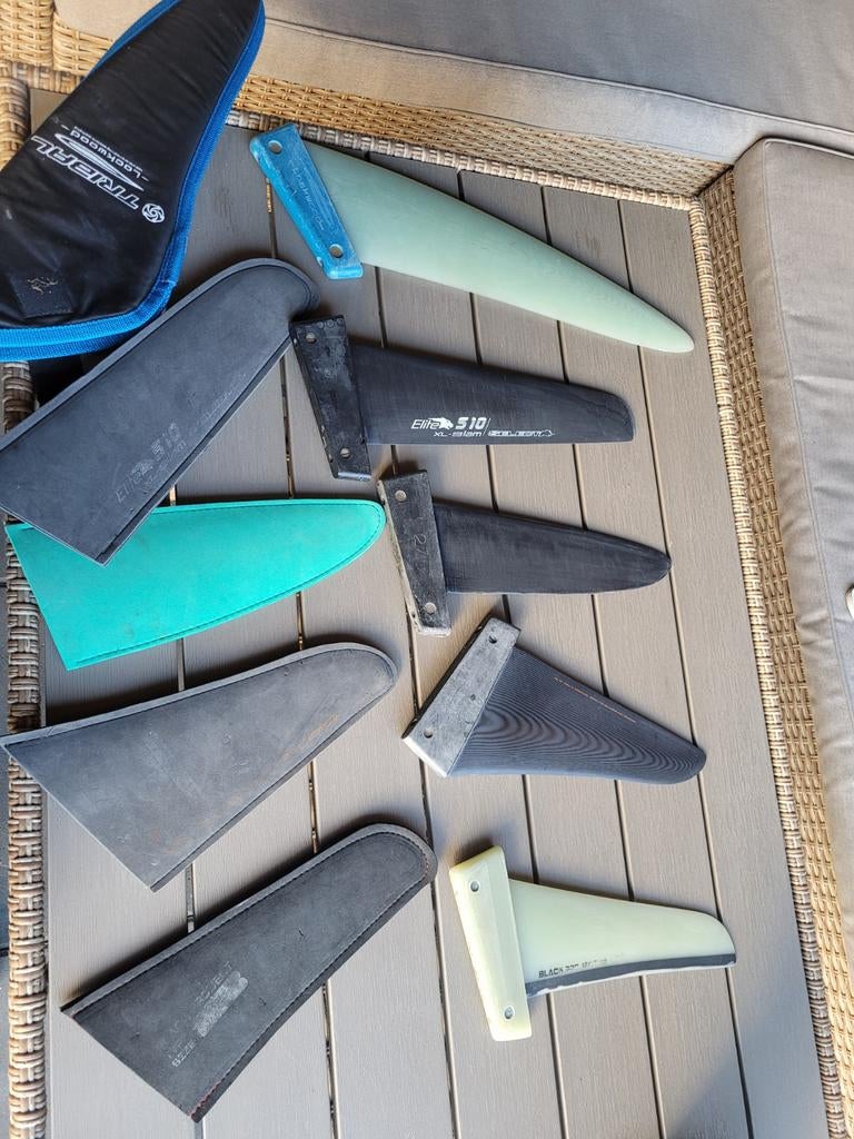 Diverse keurige tuttle box slalom en speed vinnen, Watersport en Boten, Windsurfen, Ophalen of Verzenden, Overige typen, Minder dan 5 m²