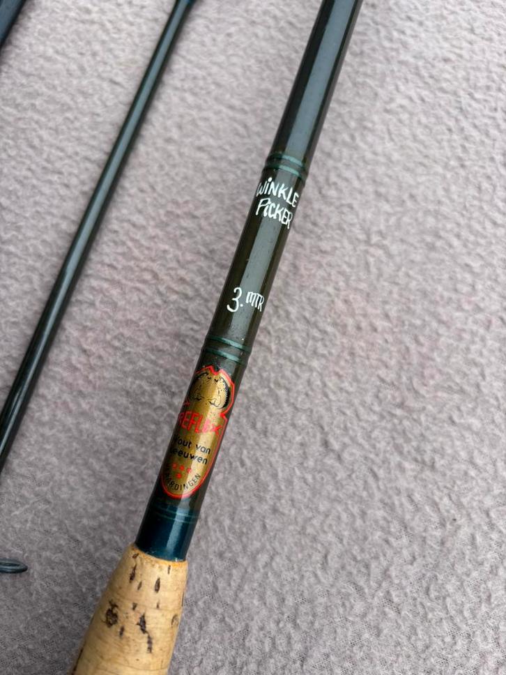 Handgebouwde wout van leeuwen reflex winklepicker 10ft, Watersport en Boten, Hengelsport | Witvissen, Gebruikt, Werphengel, Ophalen of Verzenden