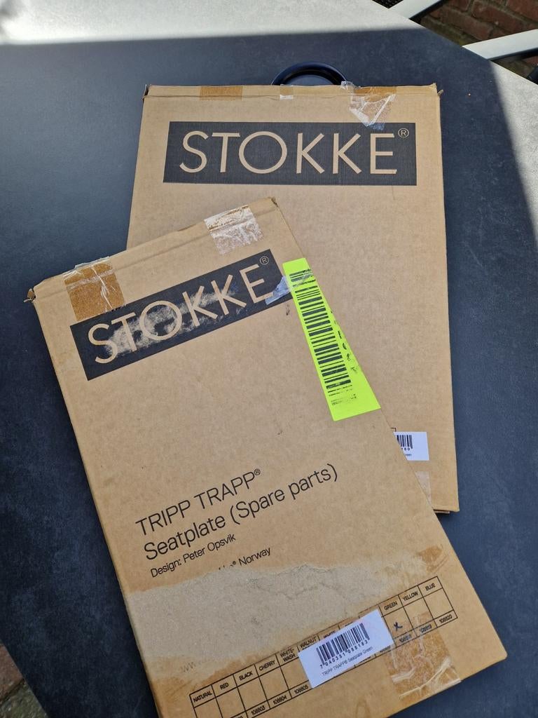 1× Set Tripp Trapp plankjes Line Groen Nieuw in doos, Ophalen of Verzenden, Nieuw, Meegroeistoel