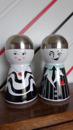 Vintage porseleinen voorraadpotten Man-Vrouw, Verzamelen, Beelden en Beeldjes, Ophalen, Zo goed als nieuw, Mens