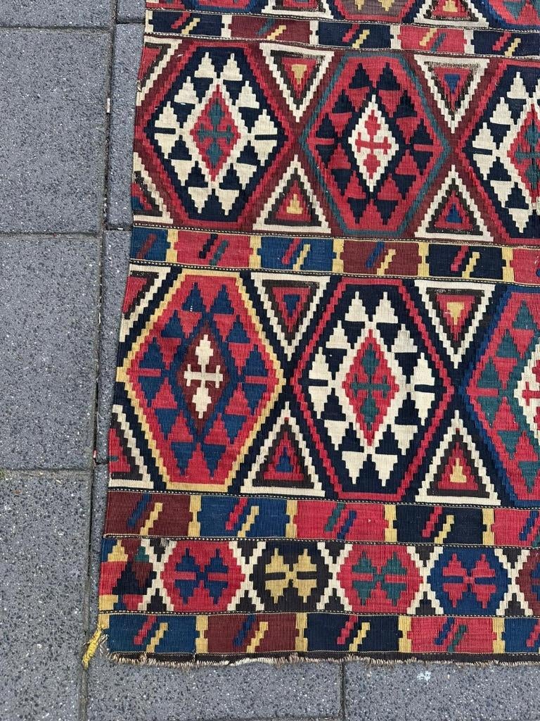 Antik kilim Shirvan ( Antique Gelim ) 294 x 147 cm, Gebruikt, Wol, 200 cm of meer, Ophalen of Verzenden