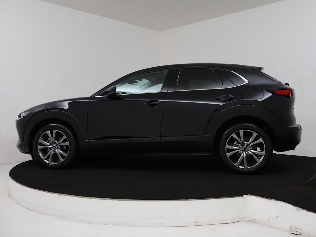 Mazda CX-30 2.0 e-SkyActiv-X M Hybrid Exclusive-line automaa, Auto's, Mazda, Gebruikt, Zwart, Bedrijf, SUV of Terreinwagen