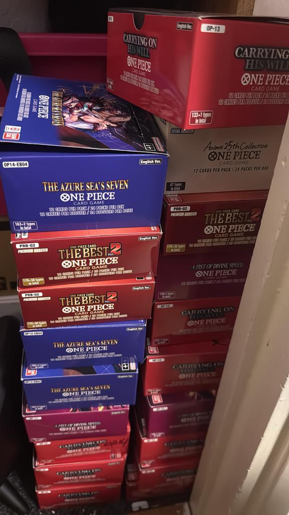 Bulk One Piece TCG (meer dan 35 boosterboxen aan bulk), Ophalen, Gebruikt, Losse kaart