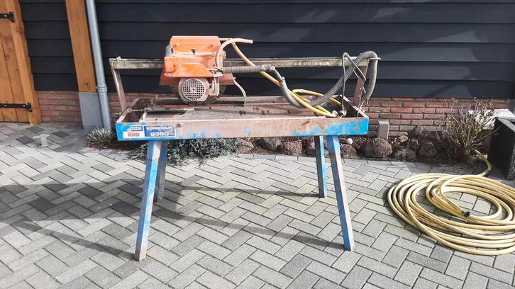 Steenzaagmachine tegelzaag, Tuin en Terras, Tuinbanken, Gebruikt, Kunststof, Ophalen