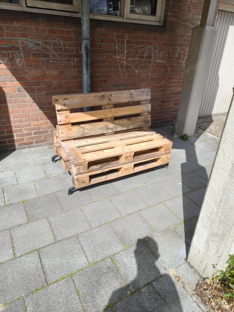 Pallet bank, Ophalen, Gebruikt, Hout