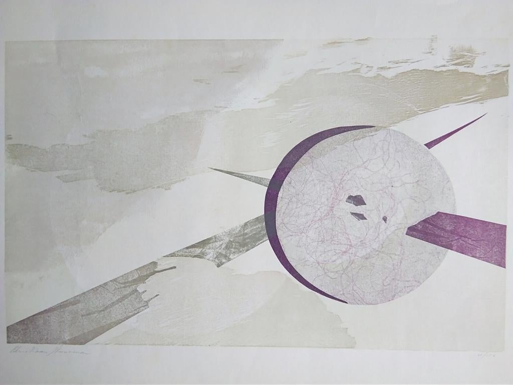 Christiaan Heeneman litho abstract, Antiek en Kunst, Ophalen of Verzenden