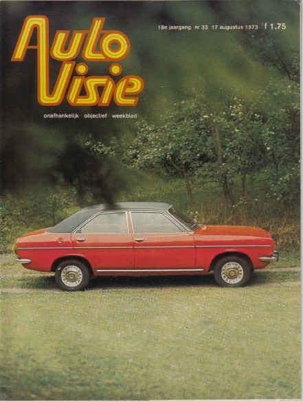 Autovisie 33 1973 : VW Volkswagen Passat LS - Mercedes Benz, Ophalen of Verzenden, Gelezen, Algemeen