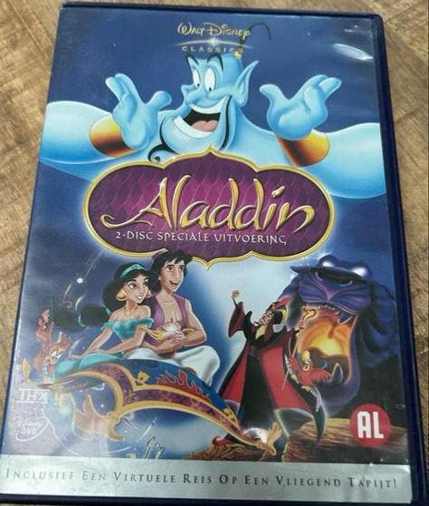Aladdin - Walt Disney (2 DVD speciale uitvoering), Gebruikt, Tekenfilm, Ophalen of Verzenden, Alle leeftijden