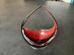Artcristal Bohemia - mandje van glas Rood en Zwart, Ophalen of Verzenden