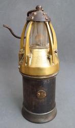 Antieke oude Mijnlamp Mijnwerkerslamp Minbouw Lamp, Ophalen of Verzenden