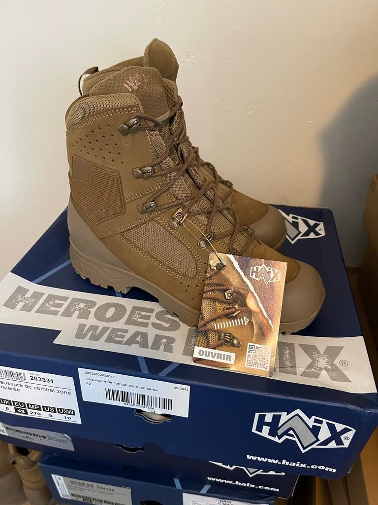 HAIX maat 42 defensie kisten, Kleding | Heren, Schoenen, Ophalen of Verzenden, Nieuw, Bruin, Boots