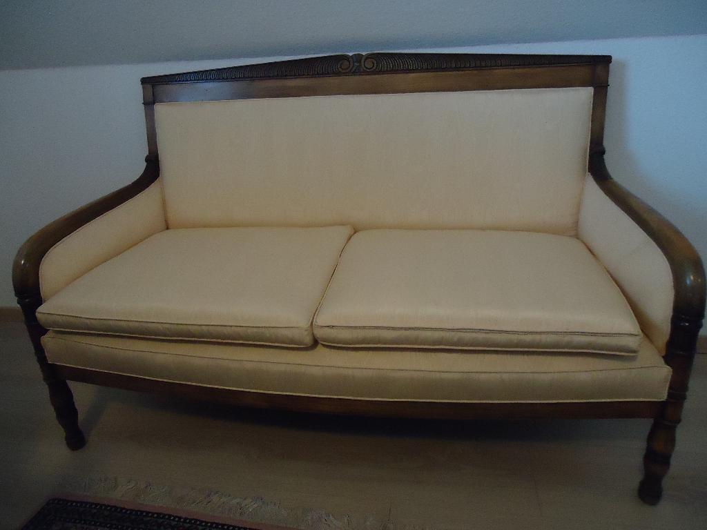 Bankstel Biedermeier, Ophalen, Gebruikt, Minder dan 75 cm, Tweepersoons