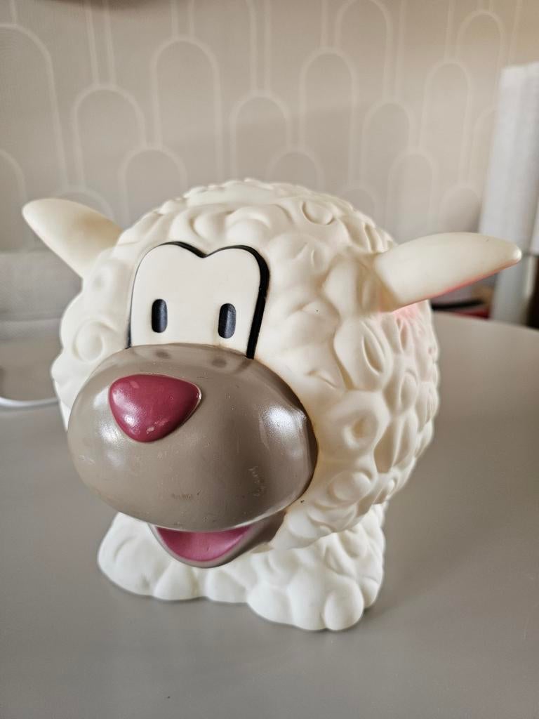 Heico ,Vintage, grote plastic schapenlamp, Ophalen of Verzenden, Lamp