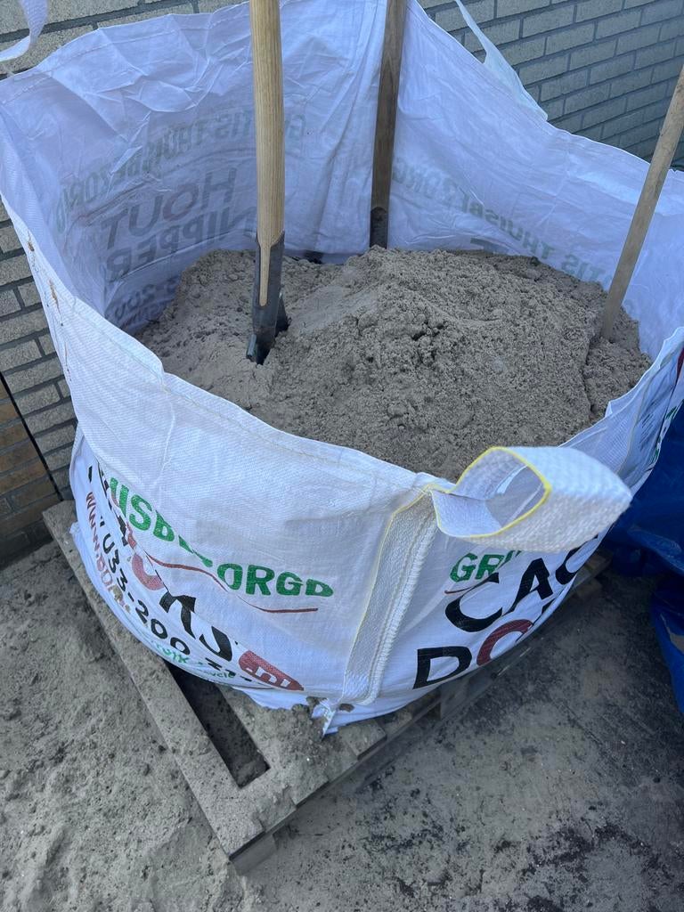 Gratis wit zand af te halen, Tuin en Terras, Zand, Ophalen, Gebruikt, Overige typen