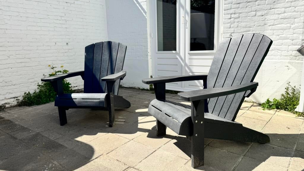 3x Keter Troy Adirondack Tuinstoel  - 81x93x96,5cm -, Tuin en Terras, Tuinsets en Loungesets, Kunststof, Zo goed als nieuw, Loungeset