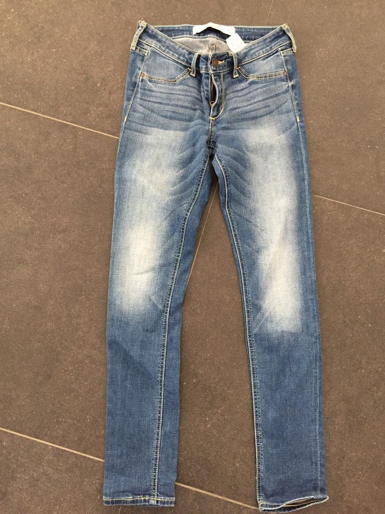Abercrombie & fitch spijkerbroek, maat w25/l29, Ophalen of Verzenden, Zo goed als nieuw, Blauw