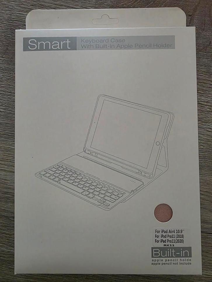 Smart Keyboard Case met Apple Pencil Houder voor iPad, Computers en Software, Tablet-hoezen, Nieuw, Bescherming voor- en achterkant