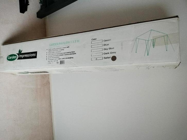 Nieuw Paviljoen tent incl. zijwanden 3x3, Tuin en Terras, Partytenten, Nieuw, Paviljoen, Minder dan 5 meter, Ophalen