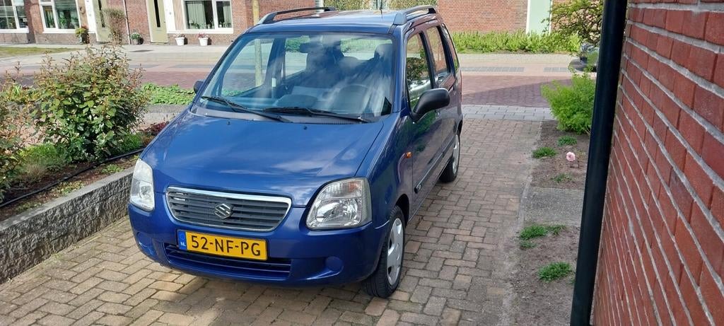 Suzuki Wagon R+ 1.3 AUT 2003 Blauw, Auto's, 970 kg, Stof, 40 €/maand, 4 cilinders