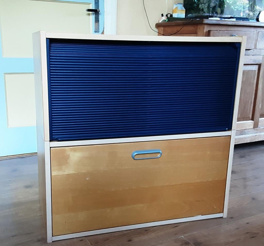 Ikea kast 'Effektiv' met hangmappen en rolluik, Ophalen, Gebruikt