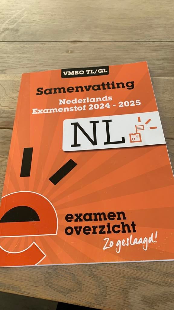 Samenvatting examen nederlands, Ophalen of Verzenden, Zo goed als nieuw