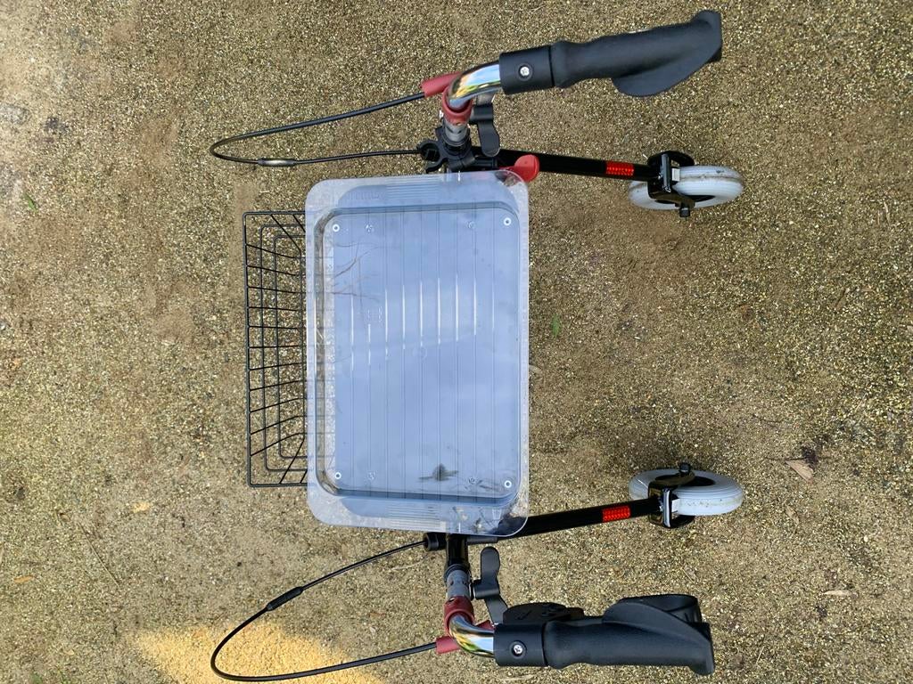 Premis Provo rollator 2e generatie, zgan, zwart, 120 kg120, Diversen, Rollators, Ophalen of Verzenden, Zo goed als nieuw