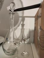 Cristal karaf met 2 glazen, Ophalen