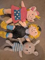 Fien en Teun en mevr konijn knuffels - Set van 3, Ophalen, Gebruikt, Overige typen
