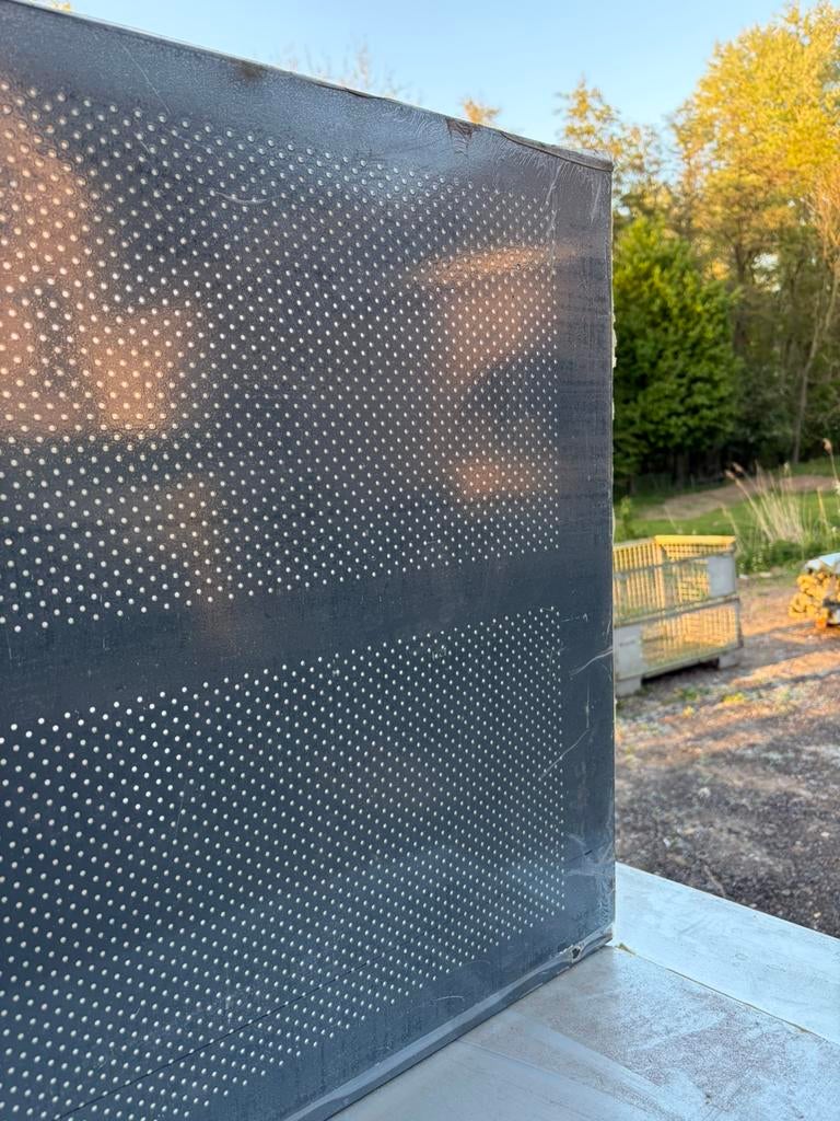 Geperforeerde sandwich panelen geluidsdempend nieuw, Ophalen of Verzenden, Nieuw, Overige materialen, 20 tot 50 mm