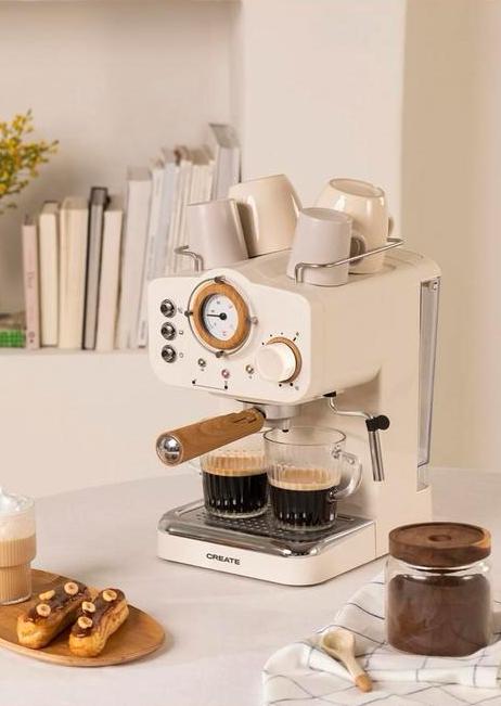 Retro Espresso-koffiezetapparaat, Witgoed en Apparatuur, Koffiezetapparaten, Ophalen, Gebruikt, Espresso apparaat, Afneembaar waterreservoir