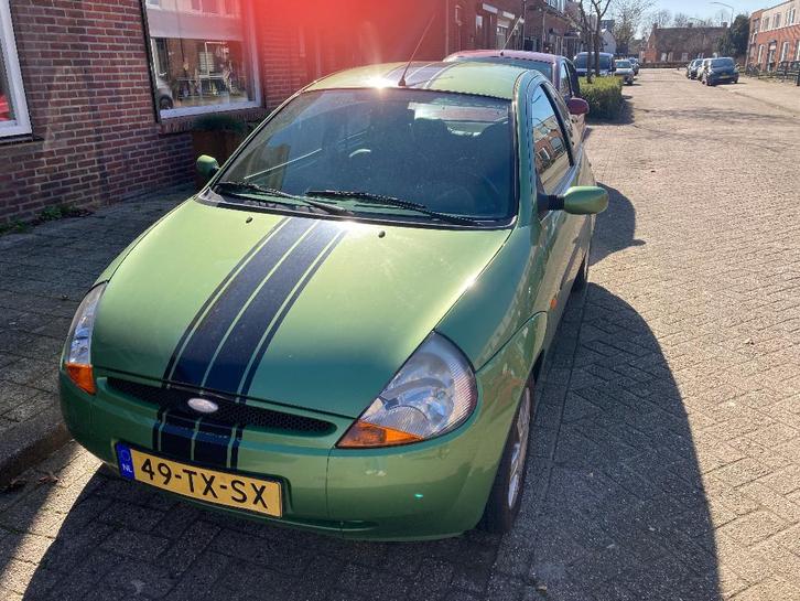 Ford Ka 1.3 I 51KW 2007 Groen, Auto's, Ford, Particulier, Ka, Airbags, Airconditioning, Lederen bekleding, Radio, Sportstoelen
